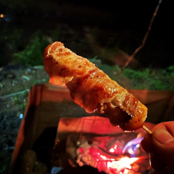 【キャンプ】めちゃうま肉巻き団子